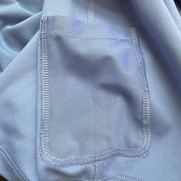 Girlfriend Collective Alpine Lola V-Neck Mini Dress Women's Small Blue Tennis - Picture 11 of 12